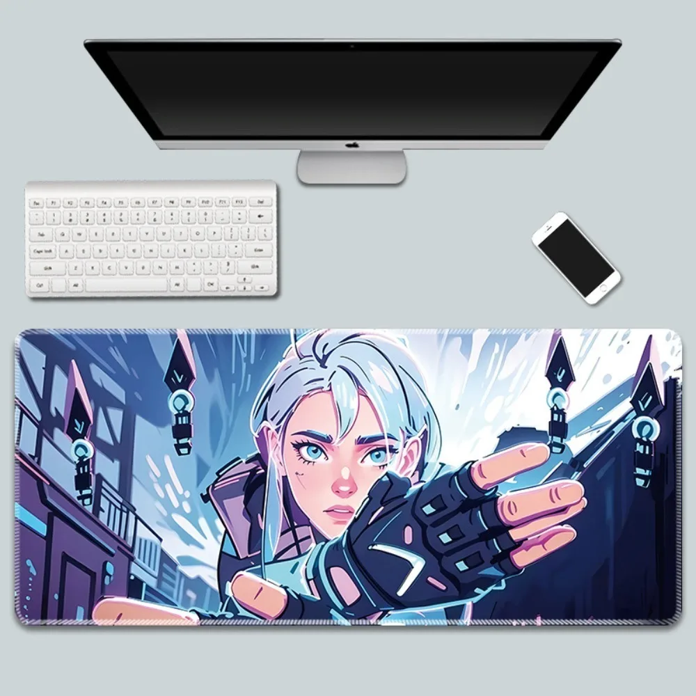 Valorant Agents Fan Art Gaming Mouse Pad Large Non-Slip Desk Mat
