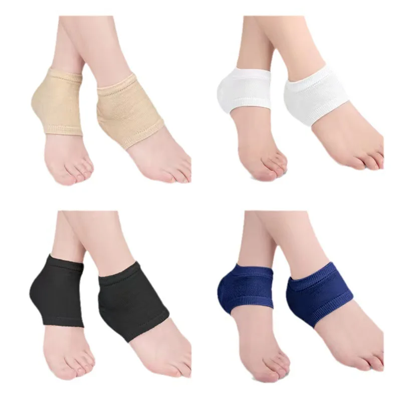 

1/4 пары женских и мужских носков, подушечки для ног, гелевые защитные амортизирующие стельки для пяток, уход за кожей носков против трещин