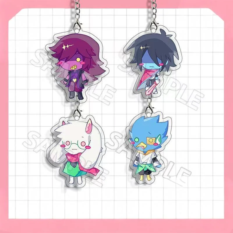 

Deltarune Kris Susie Ralsei Berdly Cosplay Keychain Acrylic Keyring Ornament Key Chain Pendant Accessory Figure Prop