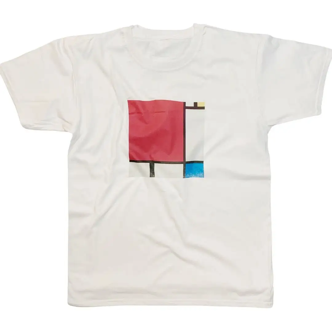 Piet Mondrian Abstract Art T Shirt Minimalist Aesthetic