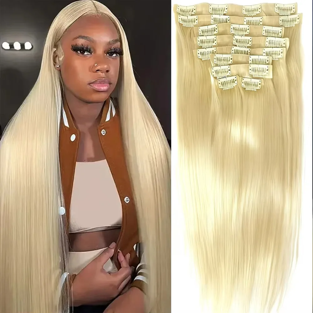 

24 дюйма 613 светлые клипсы для наращивания человеческих волос бразильский натуральный зажим Remy 100% наращивание человеческих волос настоящий зажим на 9 шт./компл.