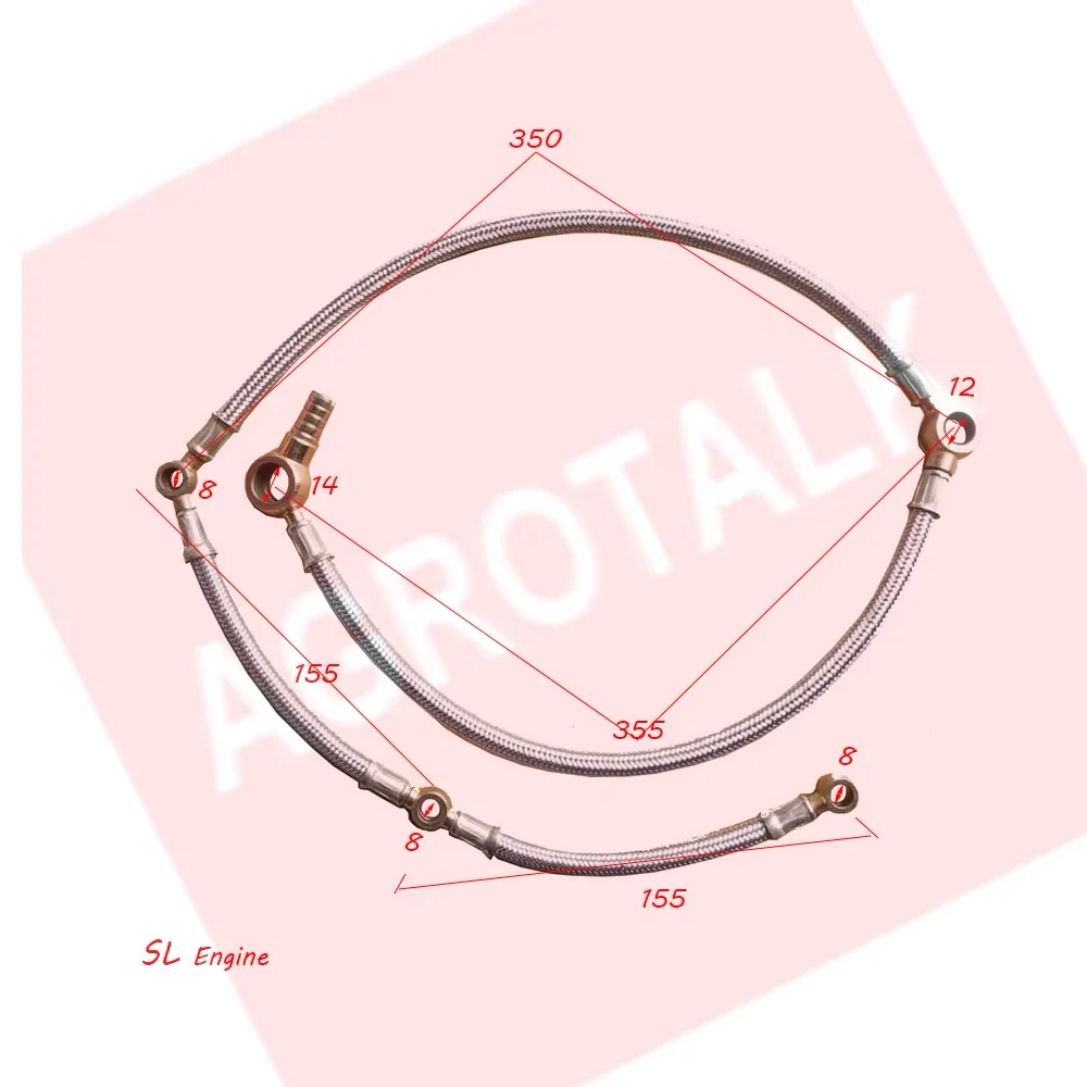 3-25600-2 , Fuel return pipe for Fujian Lijia SL3105 series engine , two choices