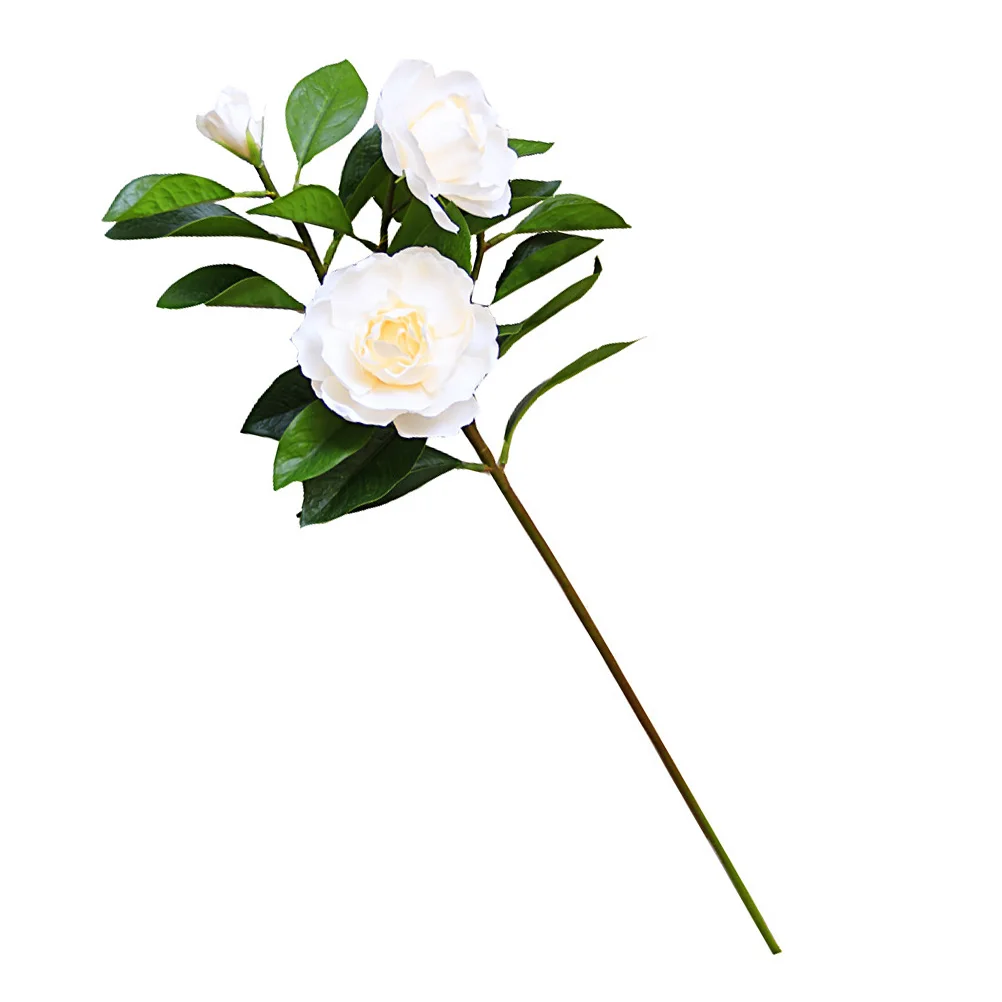 

Artificial Gardenia Flowers Faux Wedding Decorations Eco Friendly No Withering Elegant Shape Office