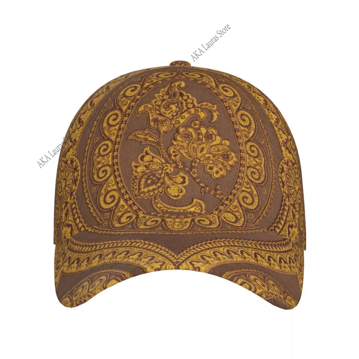 Golf Hat Men Baseball Cap Sports Golden Flower Ring Snapback Hat Fashion Outdoor Hip Hop Hats For Men Women Unisex