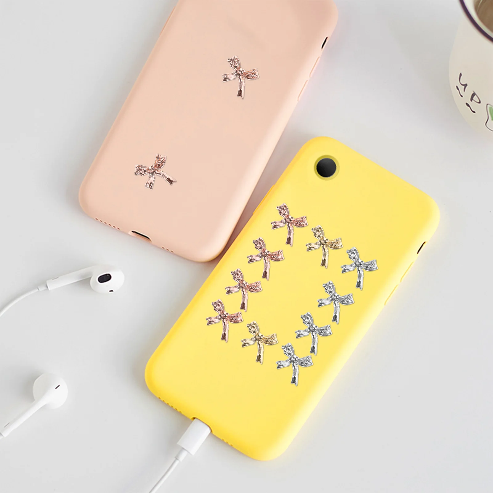 

1 Bag Metal Butterfly Accessories Alloy Rivets Bowknot Studs Manicure Decorations Nail Charms For Wedding Party Daily Use Nail