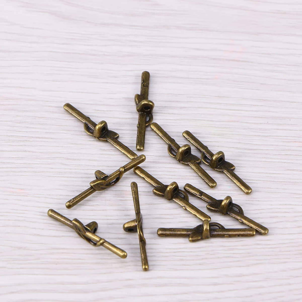 20 Pcs Hand Chain Alloy Bracelet Connector Toggle Clasp DIY Popularity Connectors Clasps for Jewelry Making