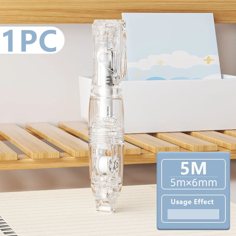 

New Rotary Type Glue Tape Pen Shape High Viscosity Dispensing Adhesive Double-sided Adhesive Tape School Office