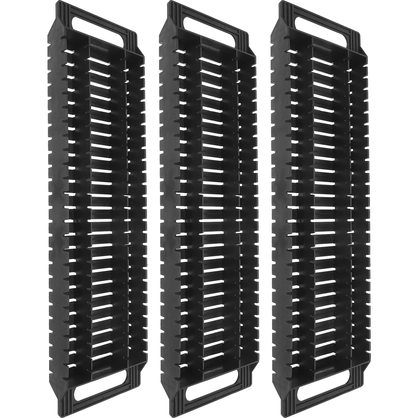 

3 Pcs Soldering Tool Anti-static Bar Rack PCB Board Holder Adjustable Helping Hands Black Plastic