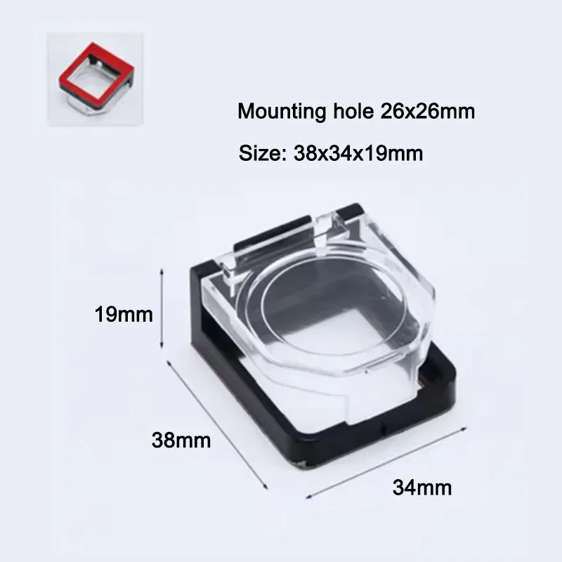 Plastic Pushbutton Switch Protective Cover with adhesive tape backing elevator push button covers protector