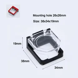 Plastic Pushbutton Switch Protective Cover with adhesive tape backing elevator push button covers protector