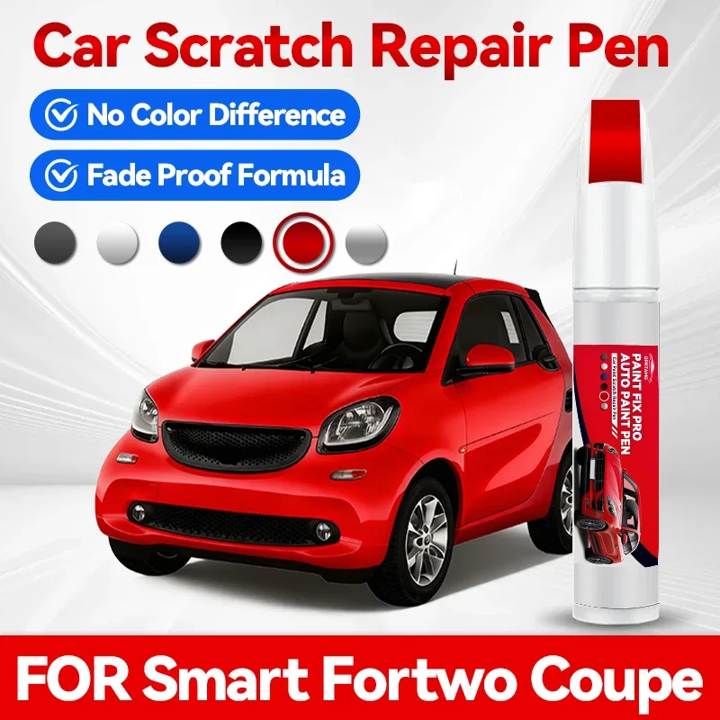 

Ручка-корректор для ремонта автомобильной краски Smart Fortwo Coupe, аксессуары для устранения царапин, белый LY9L, черный LY9B G