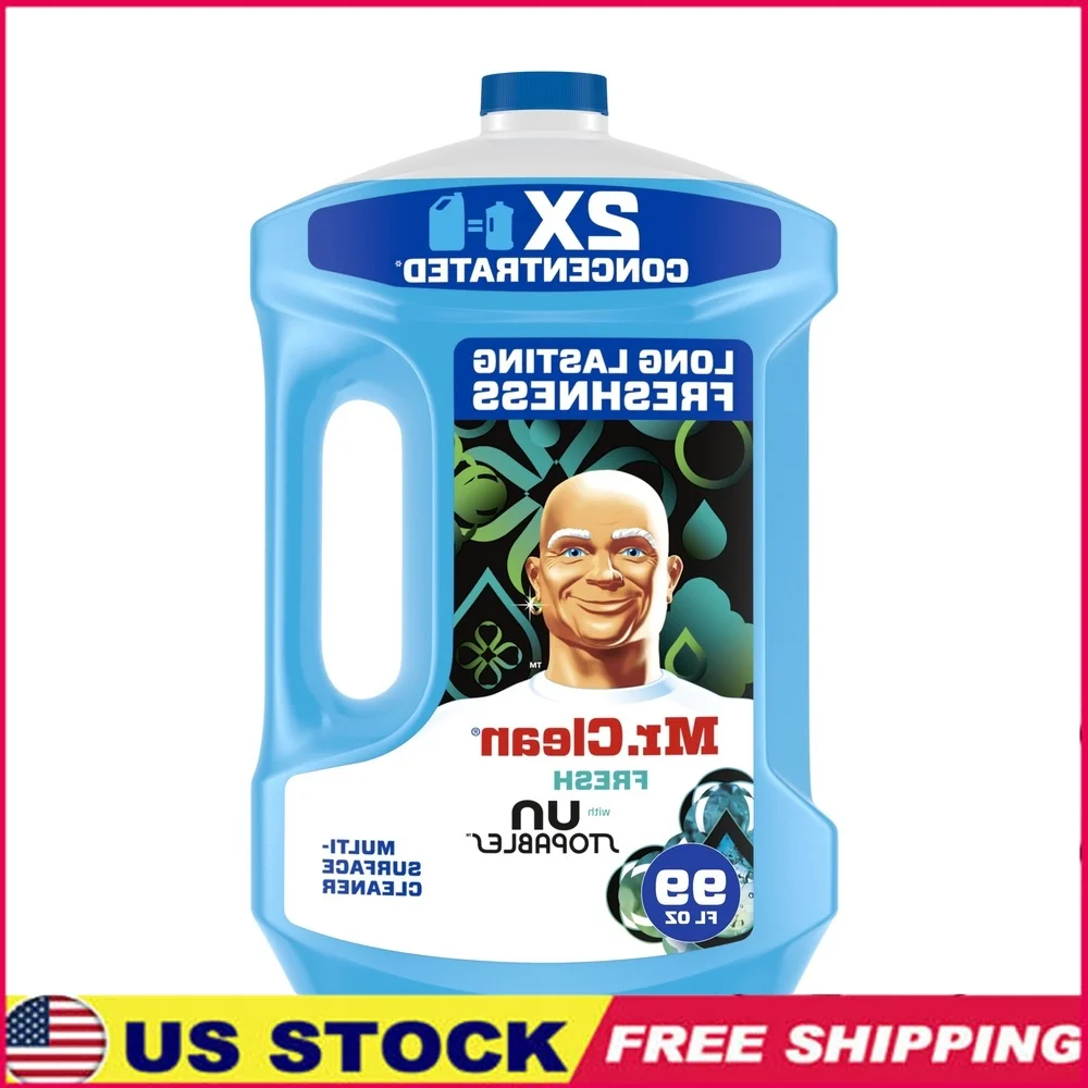 Limpiador multiusos 2X limpiador de suelos concentrado fregona jabón aroma limón 99 fl oz eficaz contra la suciedad grasa Grime