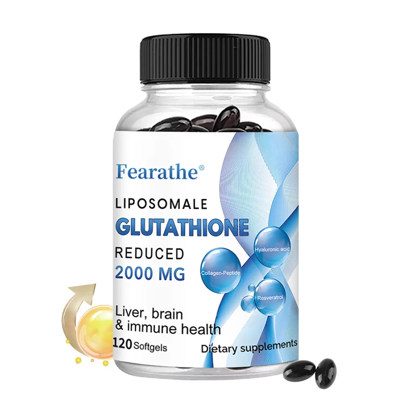 

Liposomal Glutathione + Hyaluronic Acid + Resveratrol Supplement, Powerful Antioxidant, Anti-Aging, and Immune Health Support