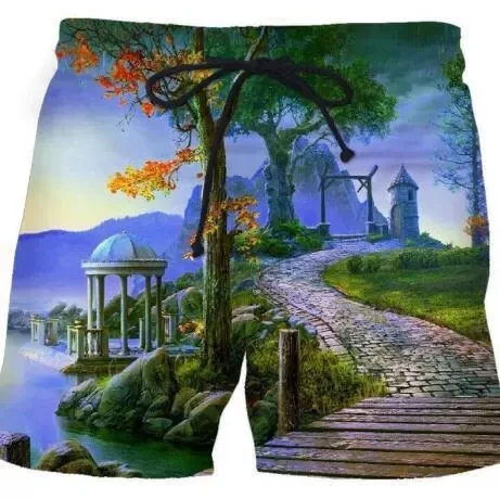New Vortex Print Summer Fashion Men Women Tracksuits Crewneck Hip Hop Shorts Plus Size S-7XL Gym Shorts Beach