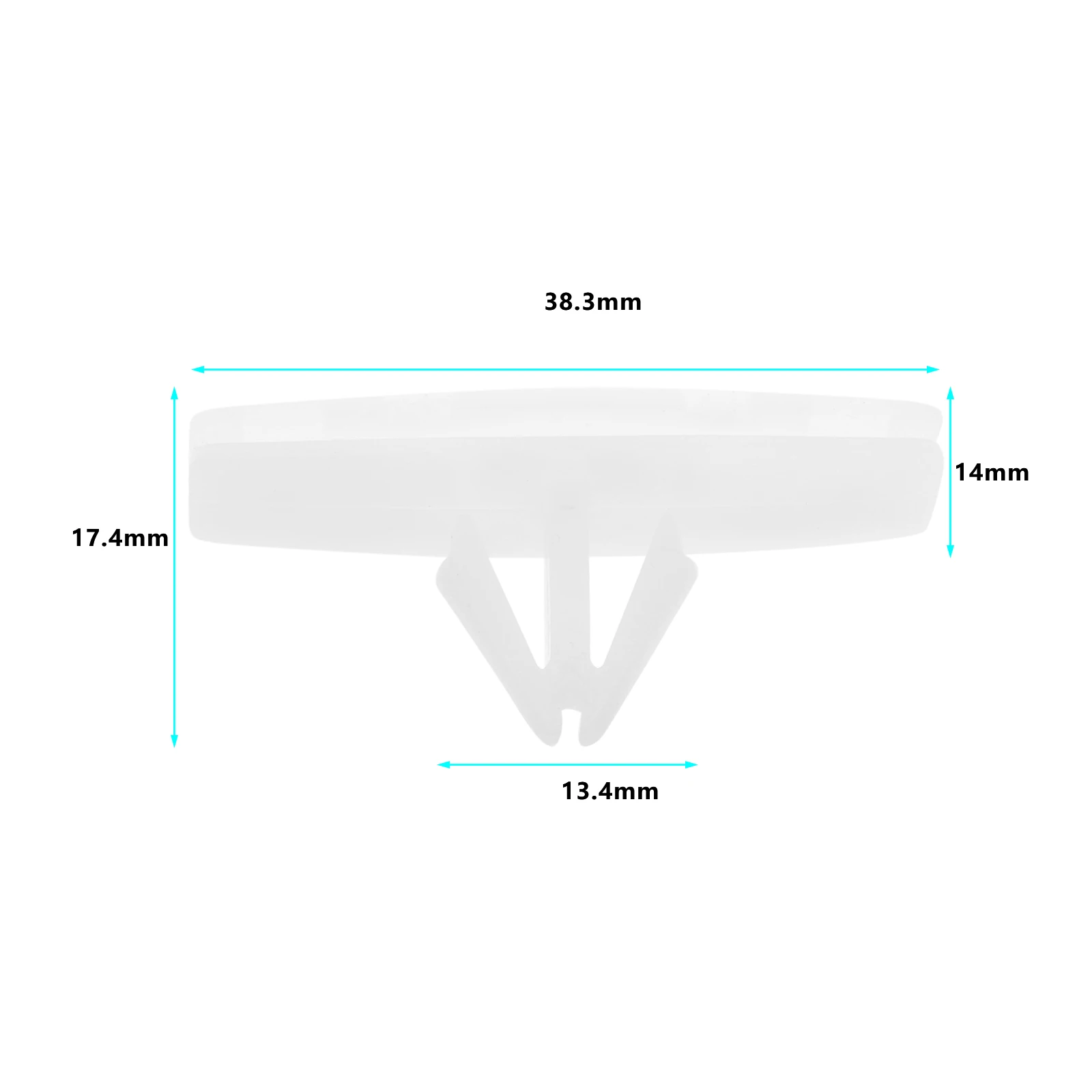 6pcs/lot White Fender Flare Retainer Clip For Jeep Wrangler JL 2018 -2020 for Gladiator 2020 Fender Flare Plastic Retainers Clip