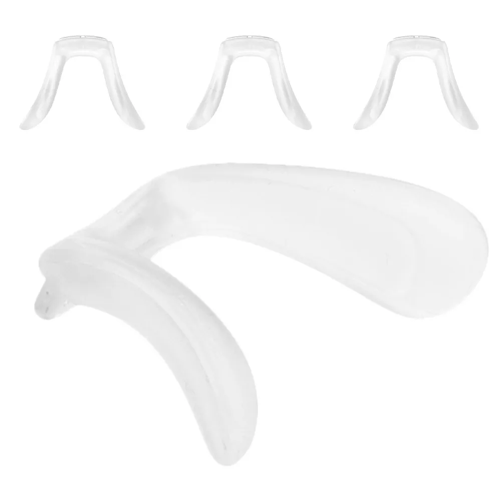 4Pcs Soft Silicone U-Shaped Eyeglass Nose Pads Anti-Slip Adjustable Nose Bridge Support Replacement for Reading Glasses