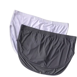 Mens Underwear Low Waisted Boxers with Detachable Inner Lining Ice Silk Breathable Moisture Wicking Boxer Shorts