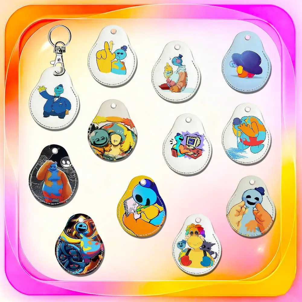 For Doey Doughman For AirTag Case Card Holder Keychain ID Credit Bank Access Badge For Air Tag Case Shell