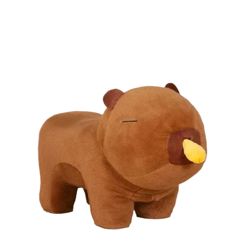 

Маленький табурет-капибара для дома, милый, на колесиках, низкий, прочный и долговечный, табурет для переобувания.