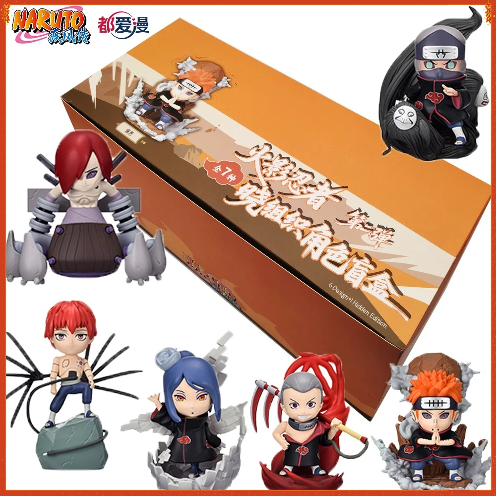 

Genuine Naruto Akatsuki Characters Series Trendy Blind Box Toys Adorable Anime Display Ornament Model Decorations Friends Gifts