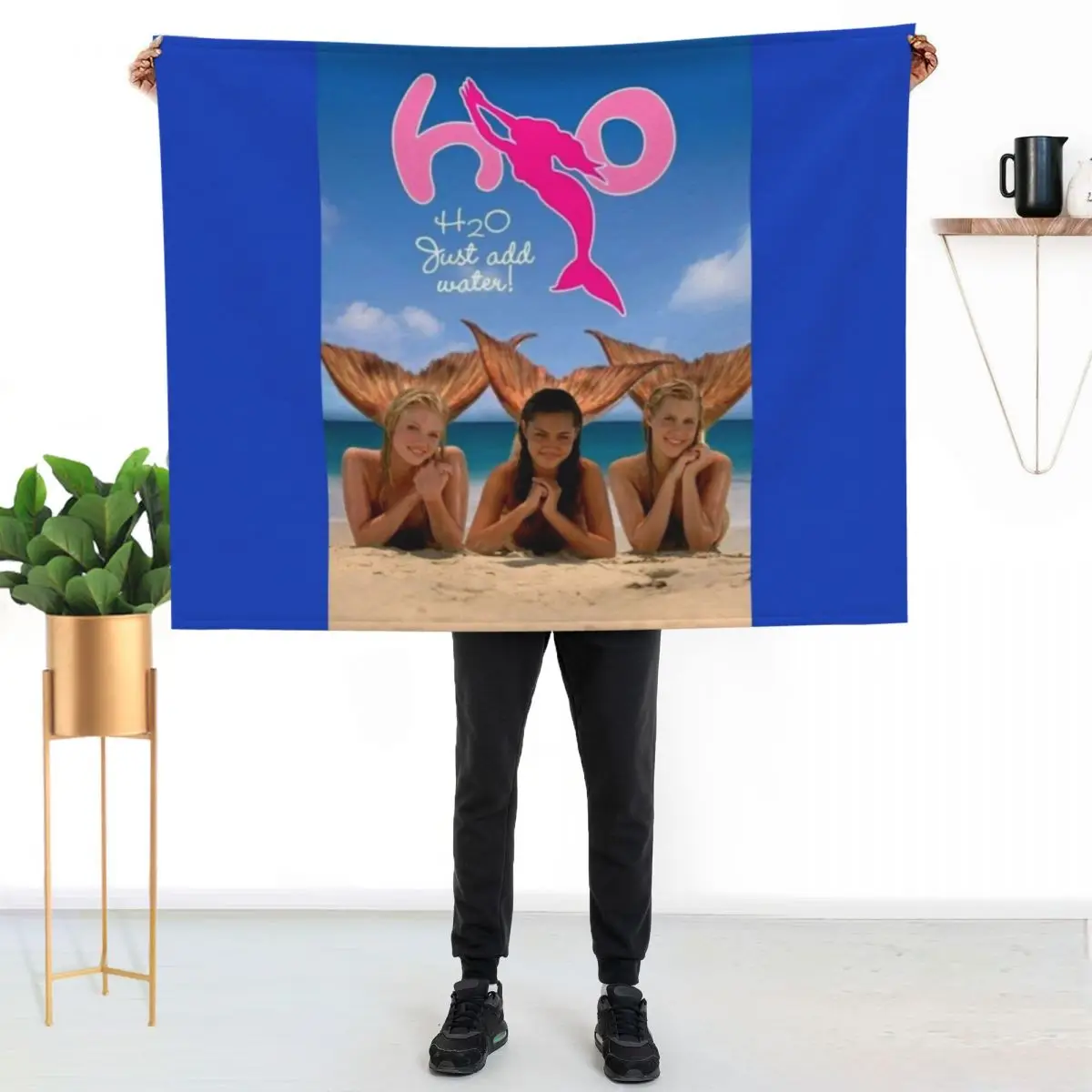 

h20 just add water Throw Blanket Year Round Soft Comfortable Blanket for Home