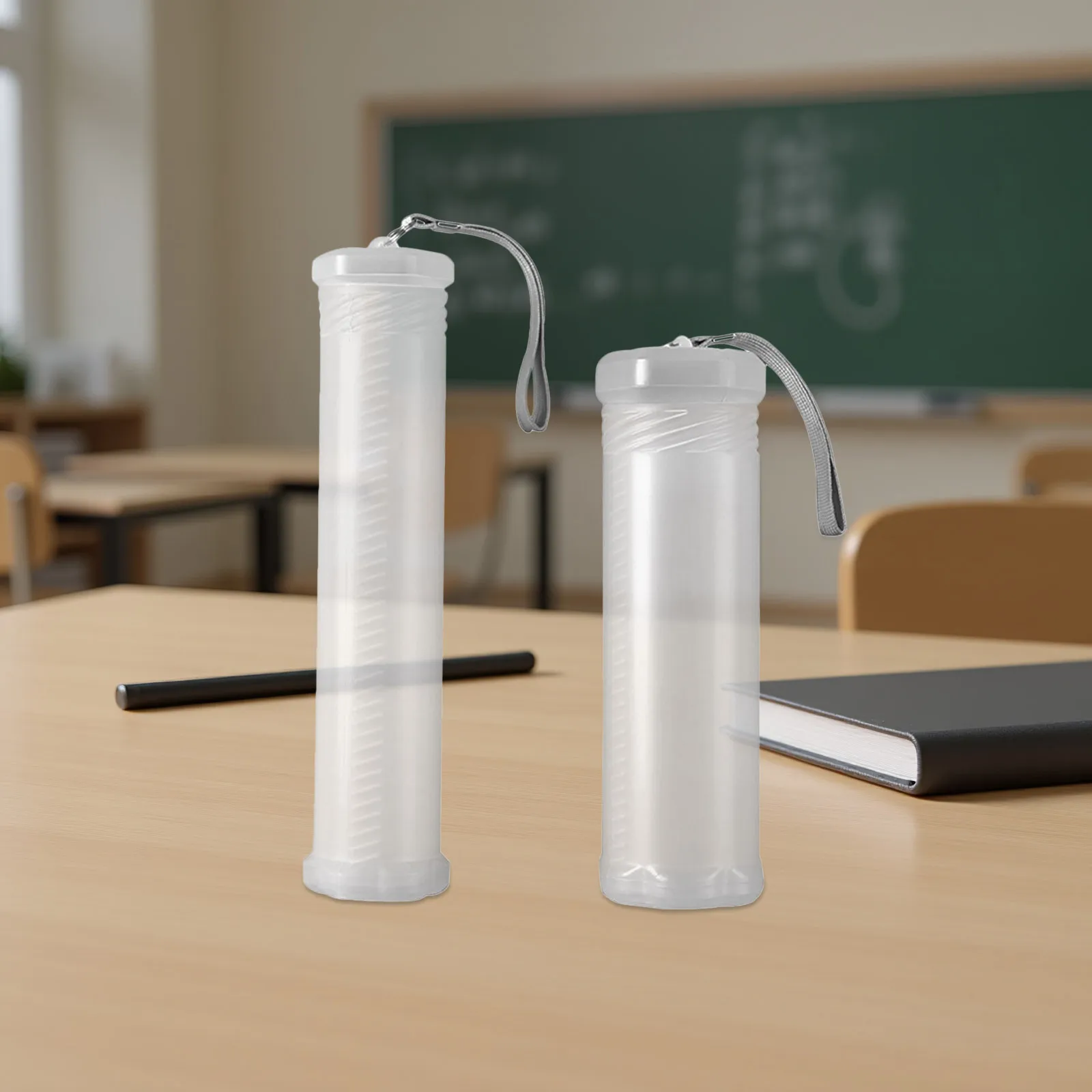 

2Pcs Retractable Pencil Holder Plastic Pen Box Telescopic Lightweight Portable Pencil Dispenser for Classroom Use