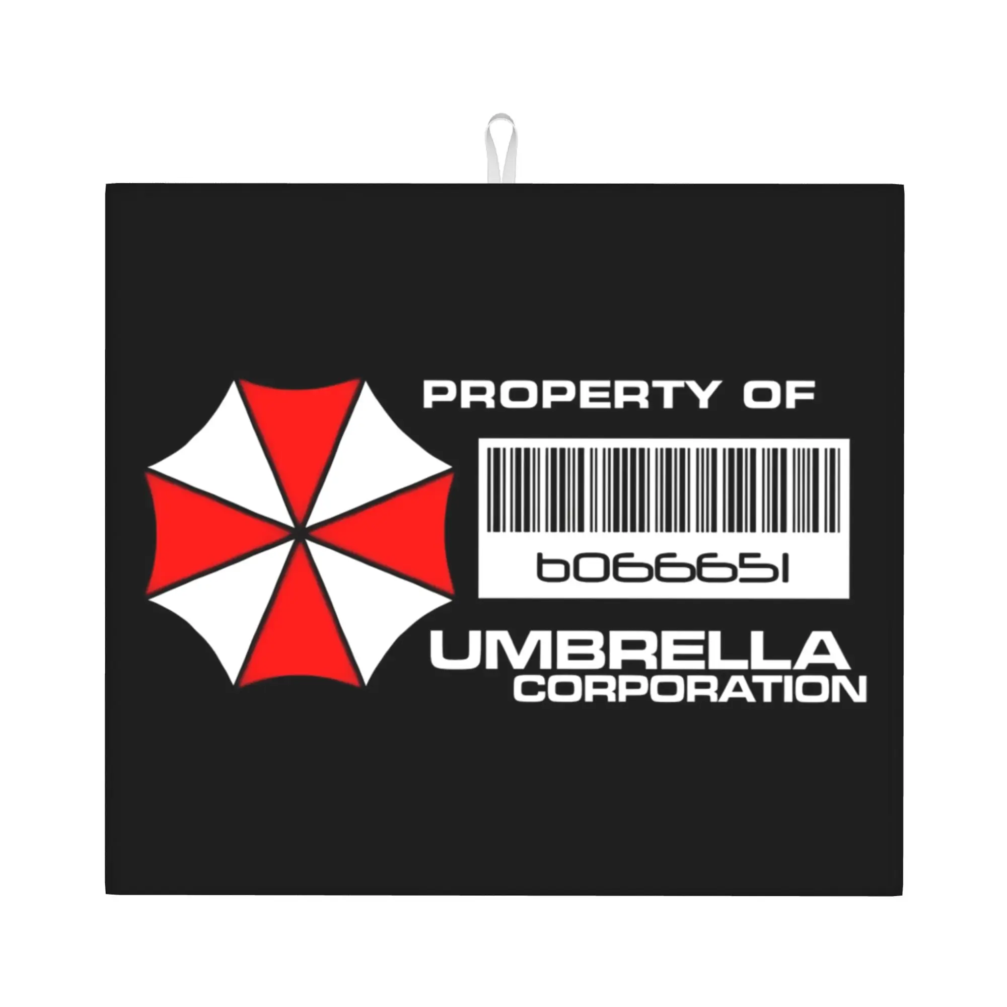 Drying Mat For Kitchen Umbrella Resident Evils Game Barware Tableware Oil Proof Reusable  Washable Kitchen Sink Drying Pad