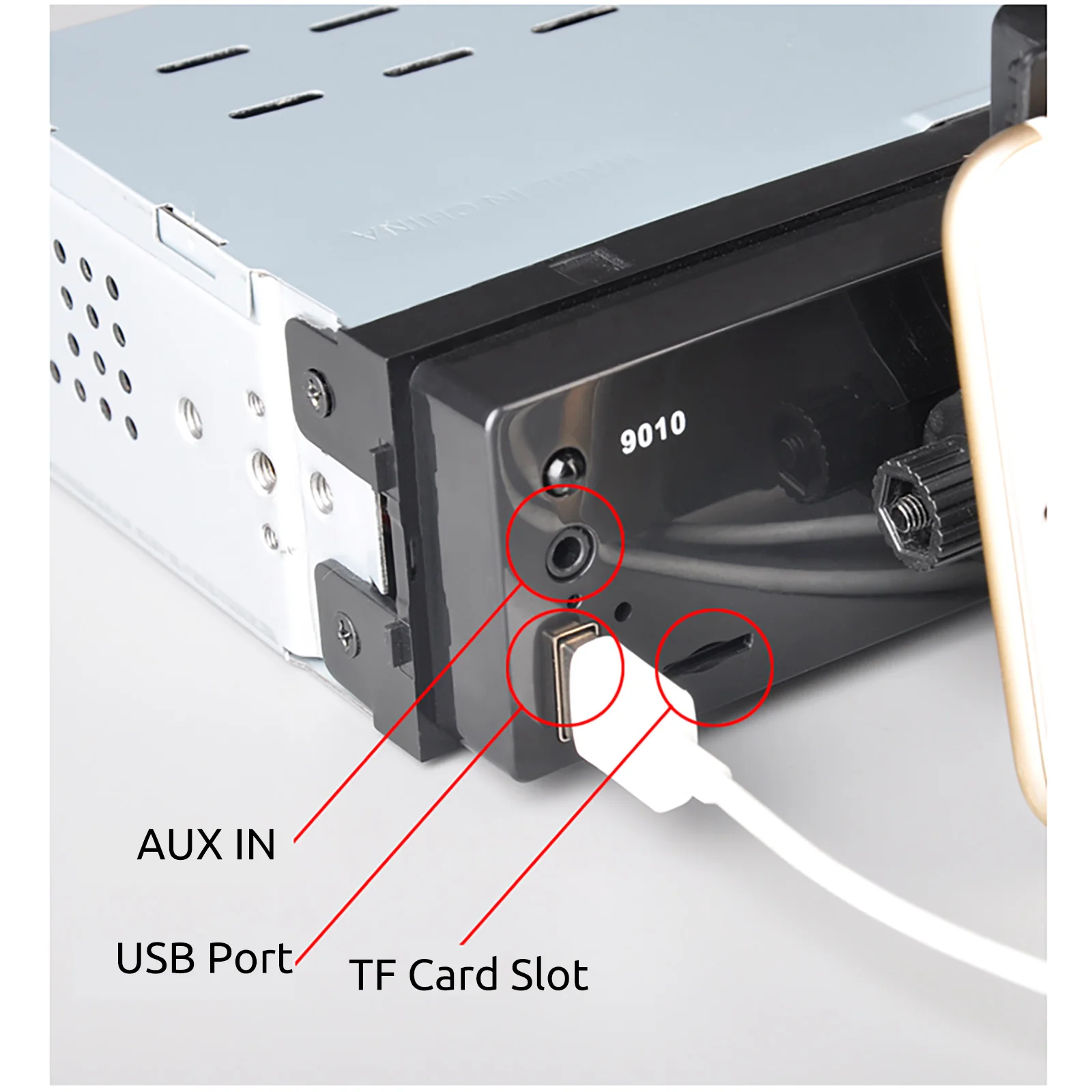 ESSGOO 9 "Single 1Din Autoradio Touch Screen Wireless Apple CarPlay e Android Auto Lettore MP5 Unità Principale Bluetooth FM SWC