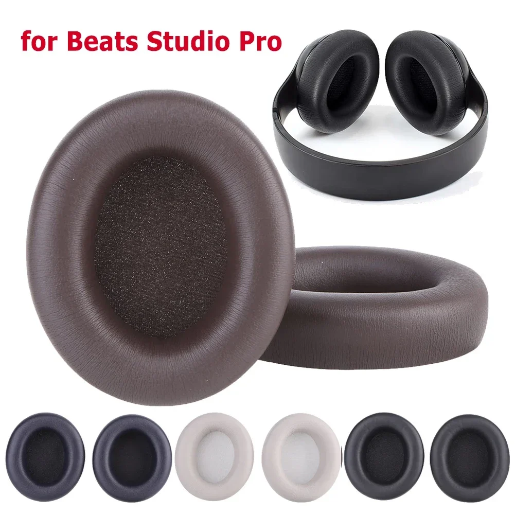 

Replacement Ear Pads Protein Leather Earmuffs Memory Foam Headset Ear Cushions Suitable for Beats Studio Pro Headphones