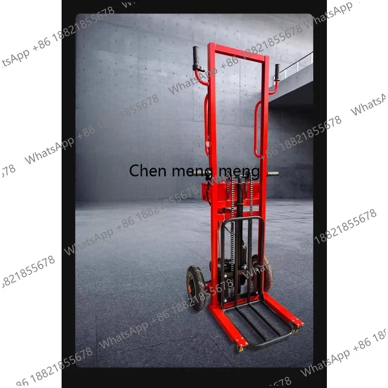

All-electric Liftable Tiger Handcart Portable Mini Forklift Stacker Warehouse Logistics Handling Vehicle A Must Have