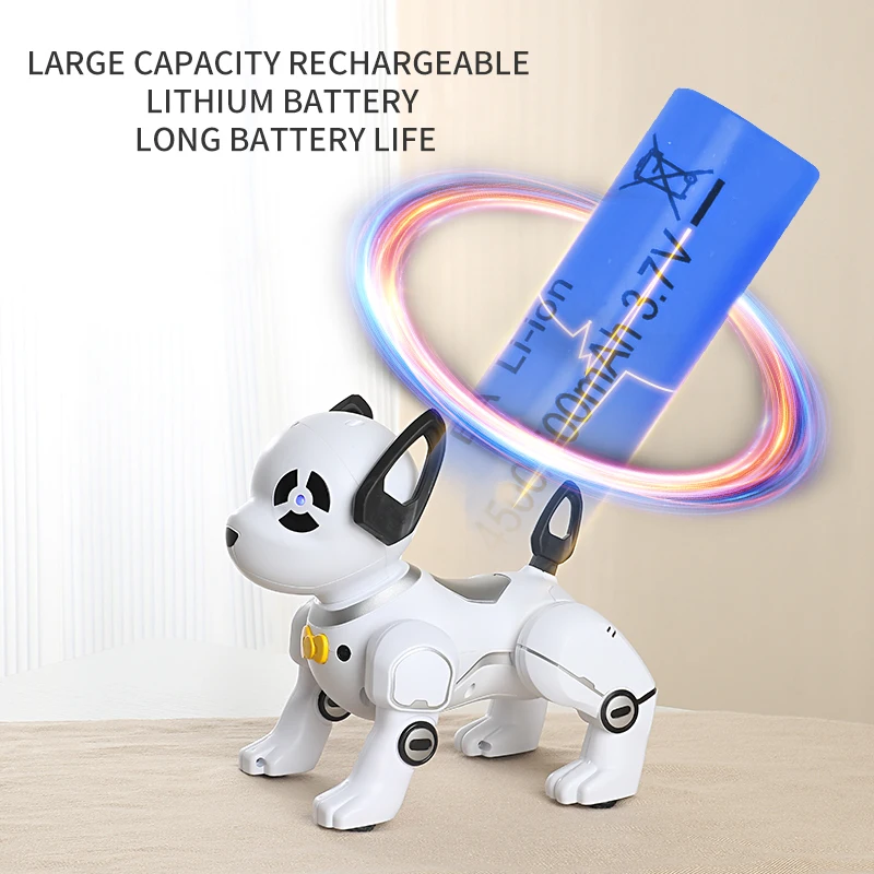 Robot Stunt Smart Dog RC telecomando intelligente elettronico animali domestici Robot cani canzone musicale programmabile giocattoli per bambini regalo per ragazzi