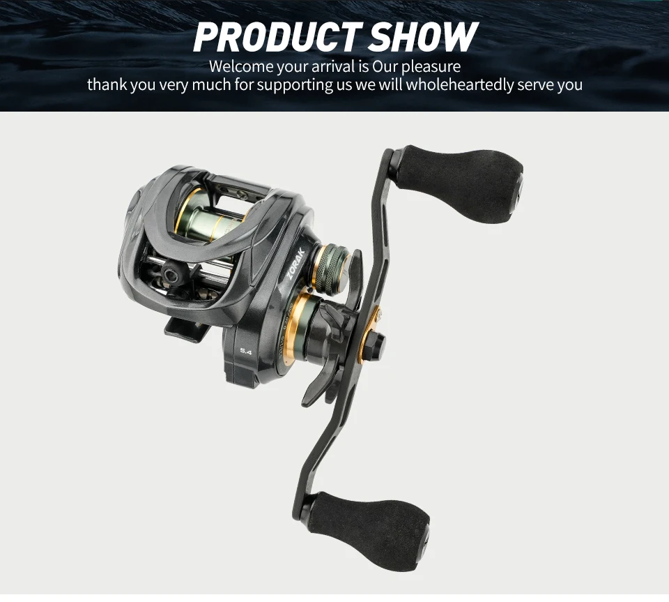 Johncoo Baitcasting-Rolle für Meeresangeln mit Kraftgriff, 8 kg Bremskraft, 5,4 Übersetzungsverhältnis, Angelrolle, Oktopus-Angelrolle – Detail 17