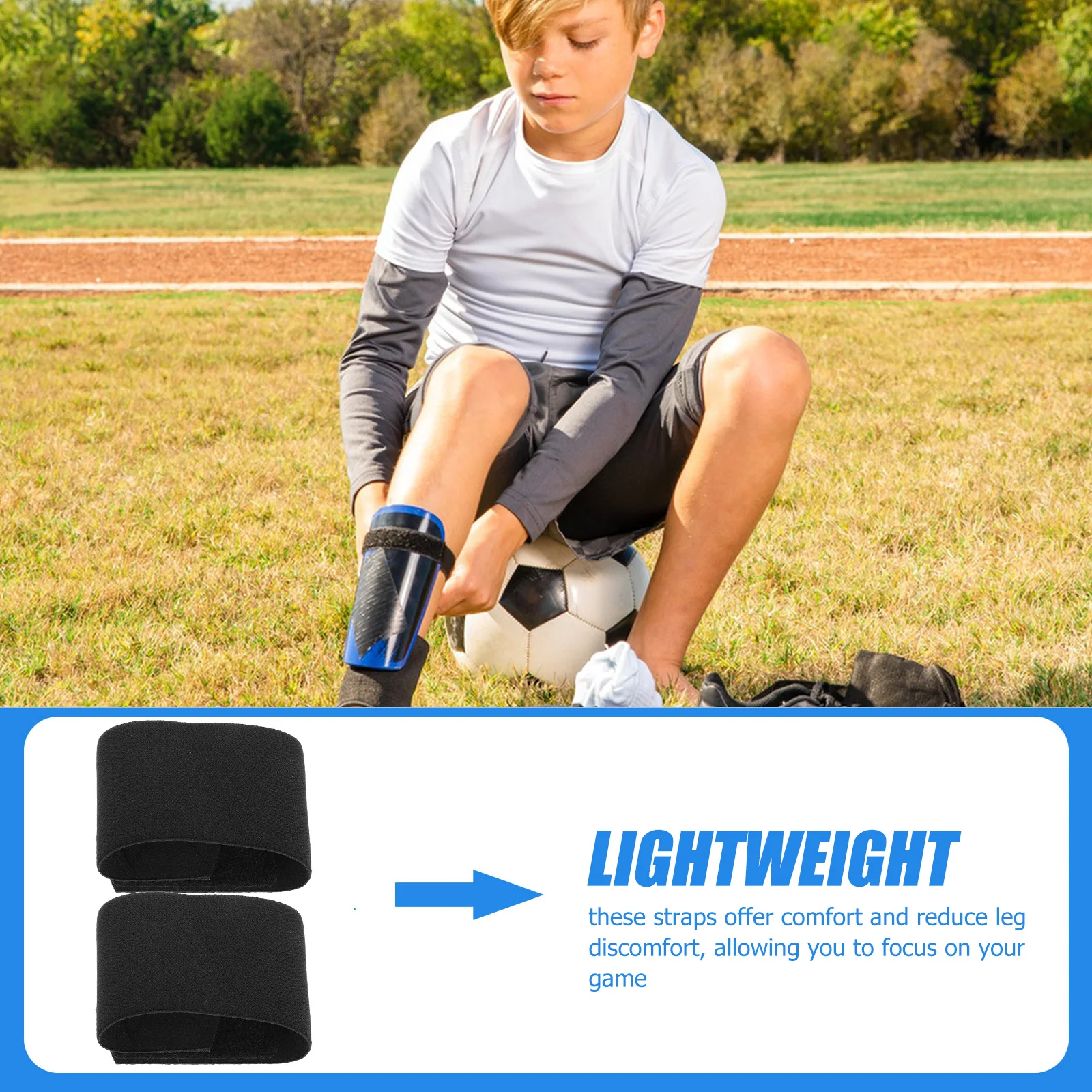 

Shin Pad Straps Ankle Compression Socks Football Belt Brace for Volleyball Rubber Athletes