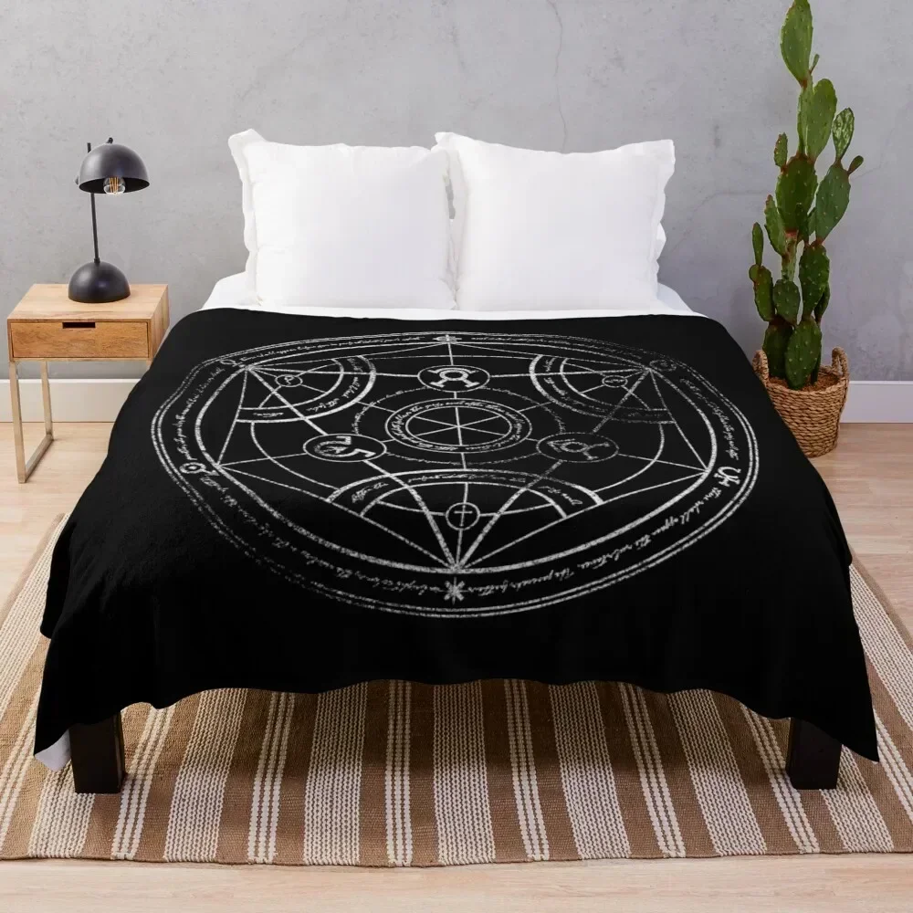 

Human transmutation circle - chalk Throw Blanket cosplay anime Decoratives Sofas Blankets Sofas Of Decoration Blankets