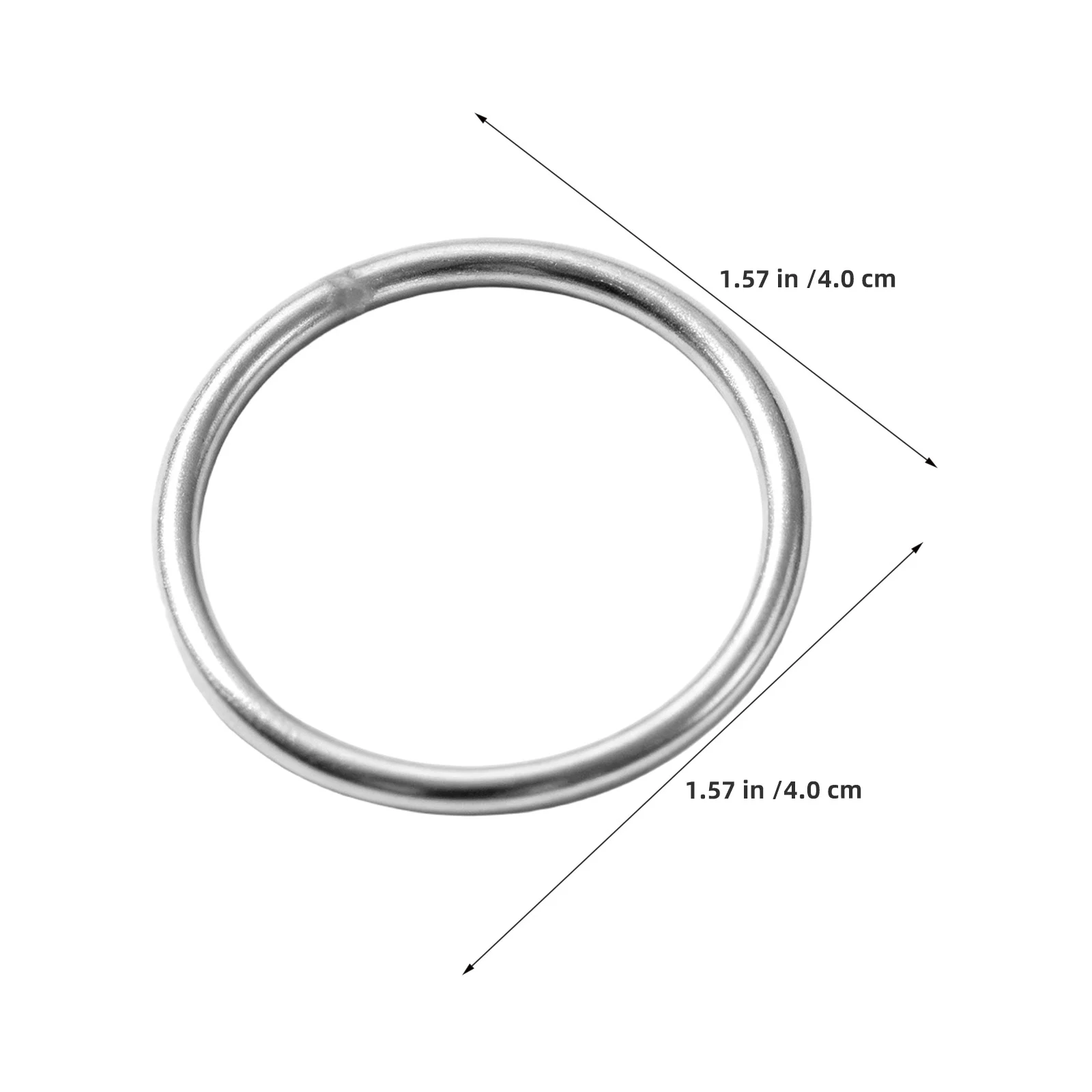 12Pcs Stainless Steel Welded Craft Hoops Rust Resistant Rings for Jewelry Making Marine Hardware Heavy Duty Metal Circles