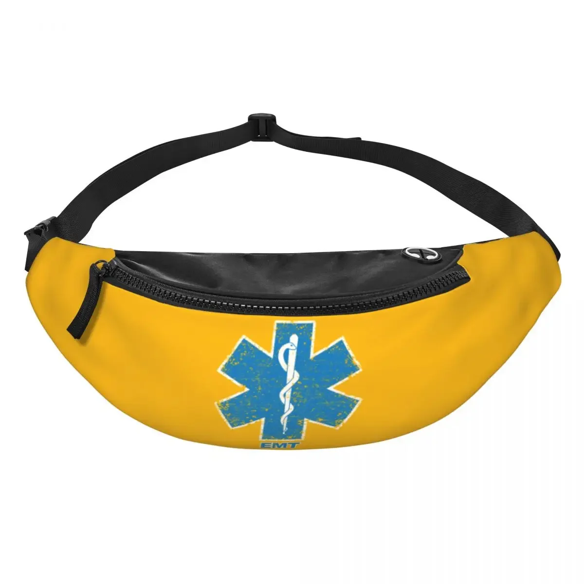 Emt Star Of Life Fanny Pack for Men Women Cool Paramedic Medic Ambulance Crossbody Waist Bag Cycling Camping Phone Money Pouch