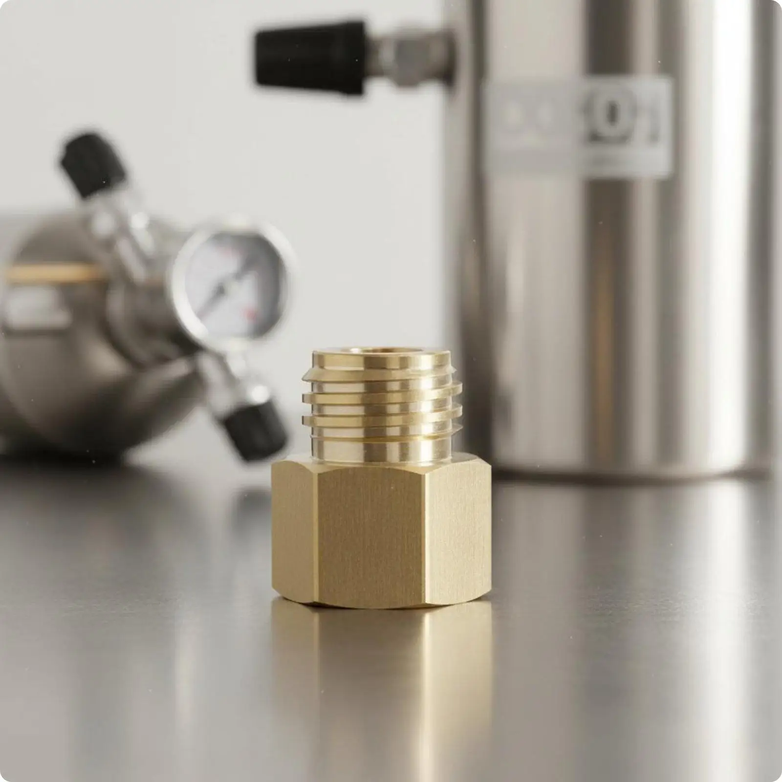 CO2 Fitting Adapter High Pressure Carbonated Beverage Maker Adapter Compact Size