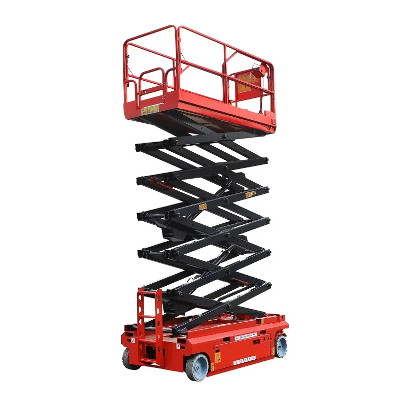 6-18m Electric Hydraulic Scissors Lift High-Altitude Movable Man Lift Aerial Work Platform ABS Material 2260kg