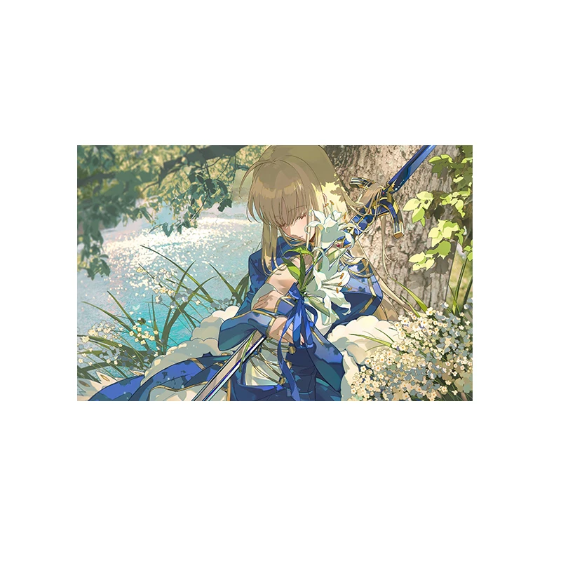 أنيمي مصير مطبوعة نسيج بطاقة التارو الهبي الجدار الشنق غرفة دافئة راية عنبر غرفة نوم الديكور الطرف الديكور