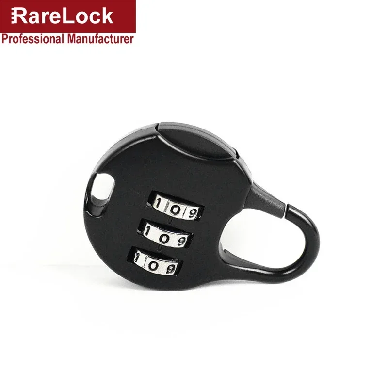 Combination Padlock 3 Code Password Lock for Gym Bags Cabinet Travel Life Partner Rarelock MMS45 G