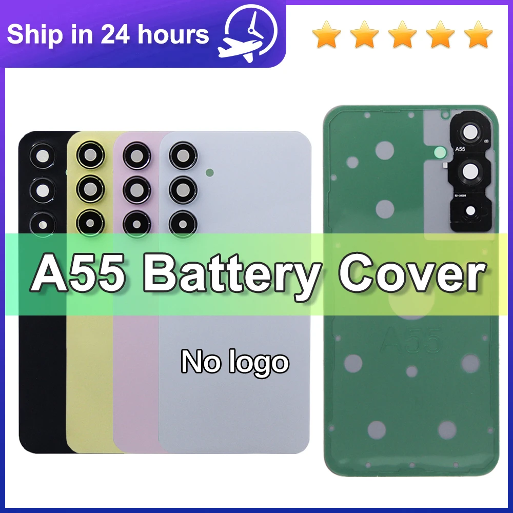 Für Samsung A55 A55 5G A556B SM-A556E Zurück Batterie Abdeckung Fall-Reparatur Gehäuse Teil für Batterie Tür