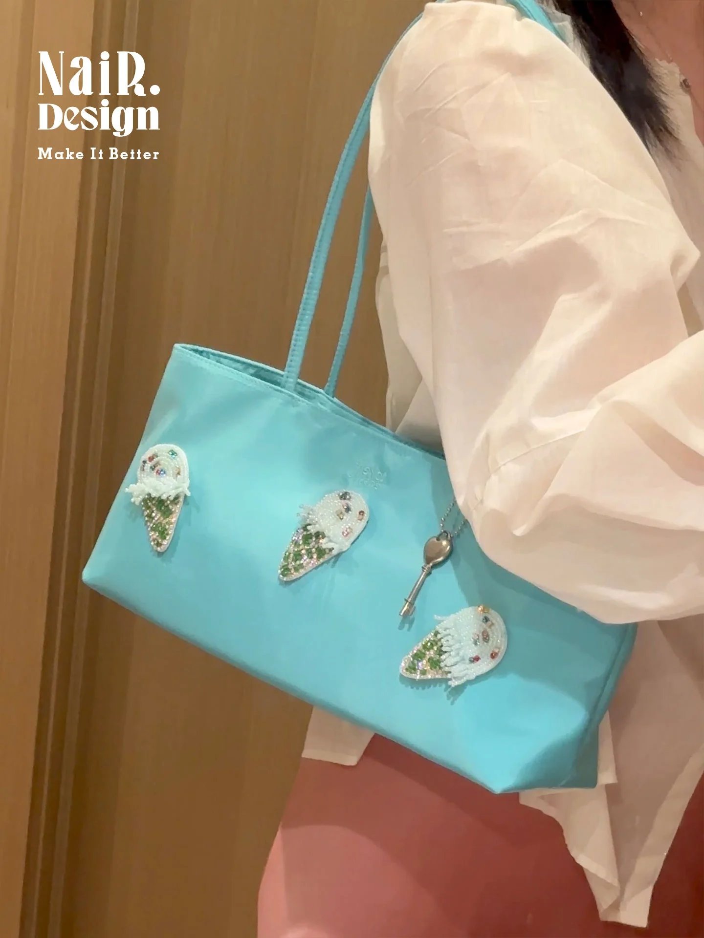 sac-a-bandouliere-guliner-original-en-forme-de-cornet-de-glace-brode-a-la-main-grande-capacite-bleu-aqua-pour-les-trajets-quotidiens-nouveaute-ete