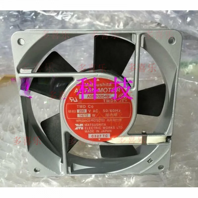 

EE 1pcs for Matsushita AC FAN MOTOR ASE102549 200V 14 / 12W 12CM aluminum frame fan