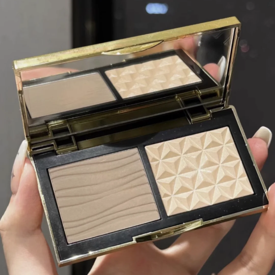 

2Color Matte Contouring Highlighter Makeup Palette Natural Stereoscopic Face Powder Bronzer Palette Shading Nose Shadow Cosmetic