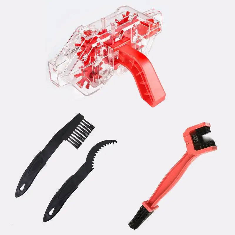 منظف سلسلة الدراجة سريع التحرير/تثبيت، منظف سلسلة الغمر البصري الشفاف، أدوات تنظيف دراجة الطريق، معدات ركوب الخيل #2