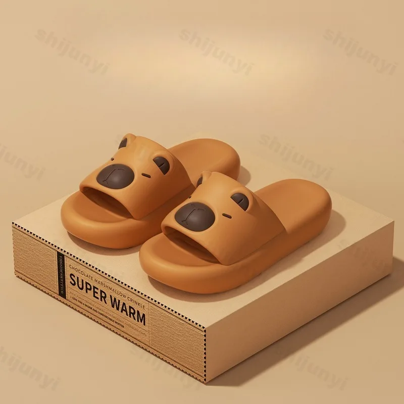 

Capybara Slippers 2025 Summer Children Garden Slippers Anti-slip Platform Kids Home Slippers Cartoon Beach Clogs Shoes