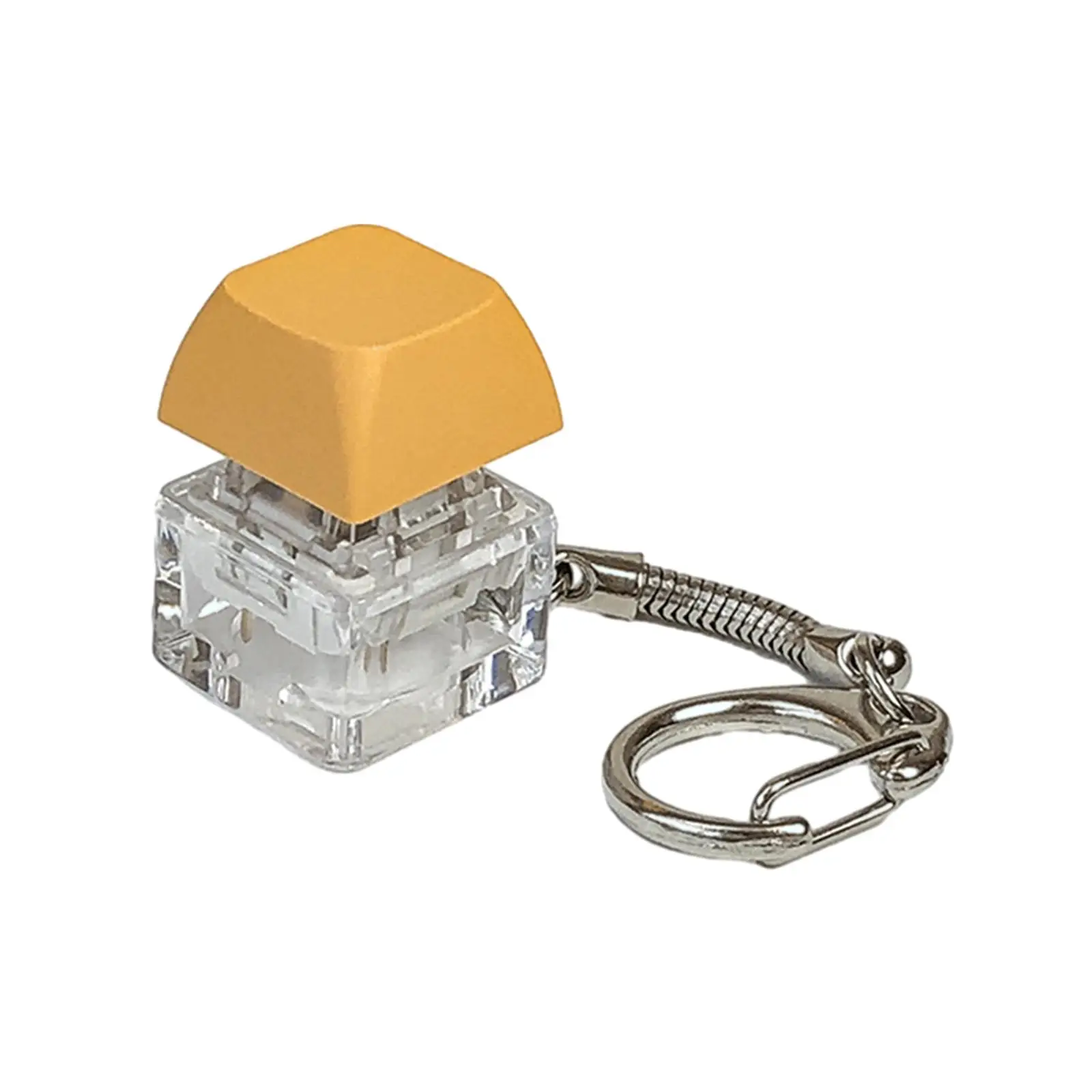 Creative Keyboard Fidget Keychain ABS Plastic Button Pendant Hanging Toy Accessory for Purse Bag and Keychain