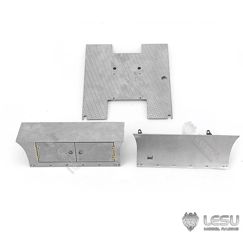 Lesu Metall-Seitenschwellerplatte für 1/14 DIY Tamiya Modell R470 R620 RC Traktor LKW Ersatzteile Spielzeug TH16488 RC Zubehör – Detail 9