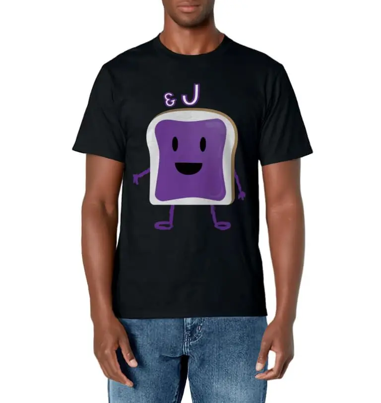 PB&J Jelly T-Shirt Halloween Matching Couples Costume T-Shirt Cute Aesthetic Shirt Short Sleeve Crew Neck T shirt