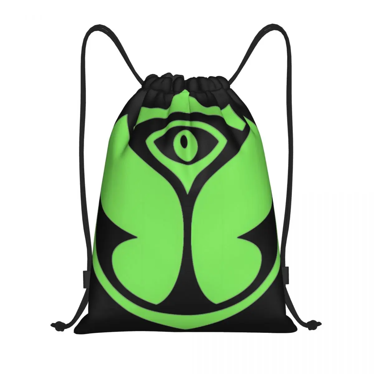 

Green Tomorrowland Multi-function Portable Drawstring Bags Sports Bag Book Bag For Travelling